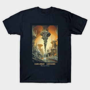 Carlsbad Caverns National Park Vintage Travel  Poster T-Shirt